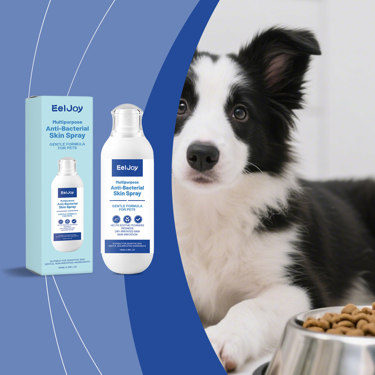 Eeljoy Pet Multi-Effect Skin Care Spray Gentle And Comfortable Texture For Daily Pet Skin Care