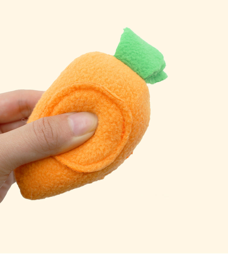 Pet Carrot Toy Dog Cat Rabbit Smell Hidden Food Find Food Interactive Game Sound Toy