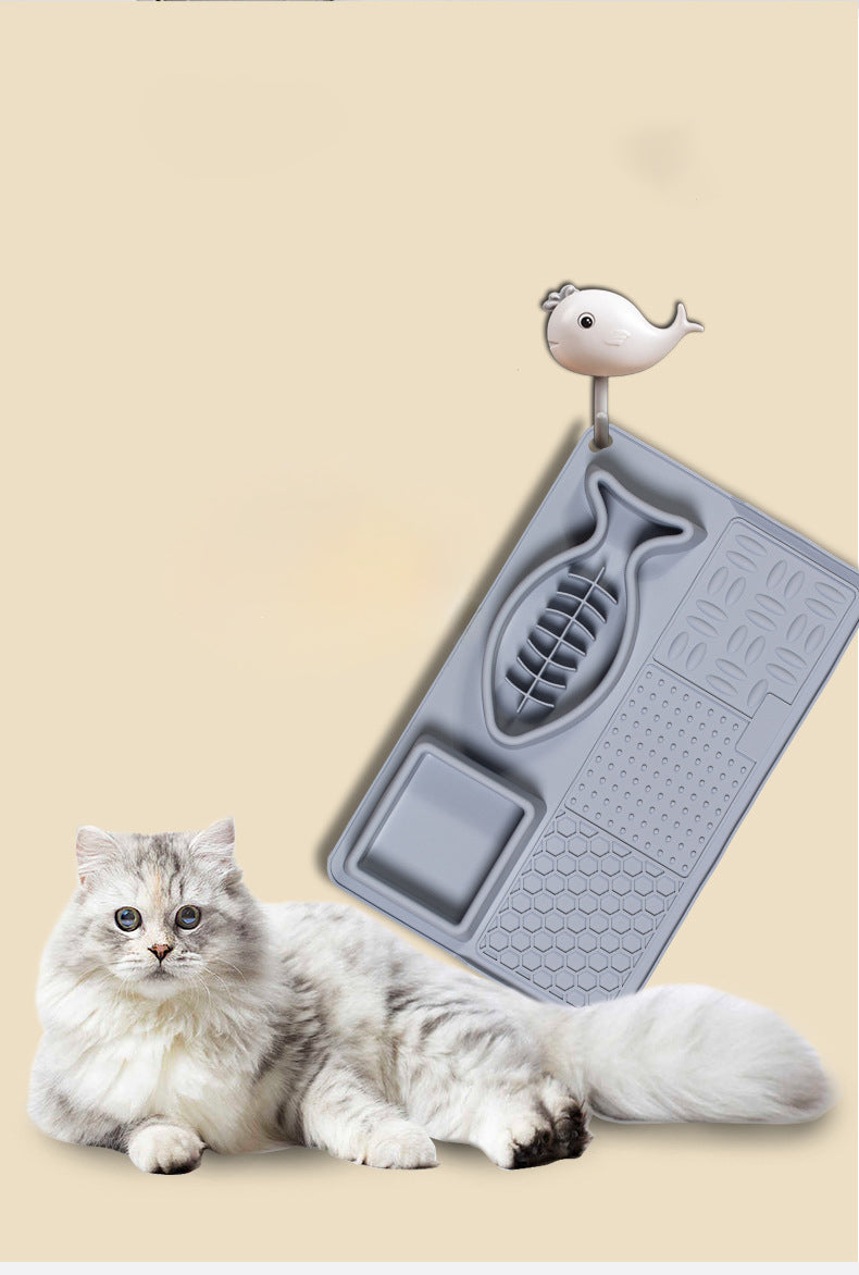 Multifunction Pet Slow Feeder Bowls Dog Licking Mat With Suction Cups For Anxiety Relief Dog Cat Water Drinking Eating Food