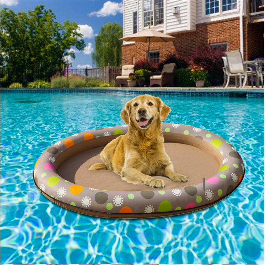 Dog Swimming Pool Inflatable Hammock Pets Pool Floating Bed Spring Summer Swimming Ring
