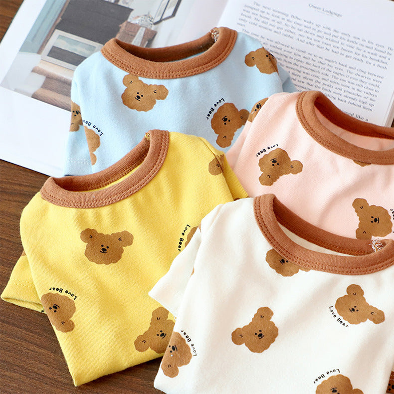 Autumn Small Dog Anti-lint Pajamas