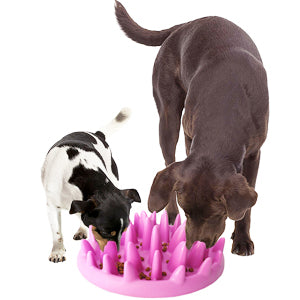 Cat Slow Feeder Bowl Non-Slip Cat Feeding Bowl Anti-Choking Dog Food Bowl Jungle Puzzle Cat Catch Interactive Feeder Suitable For Dog