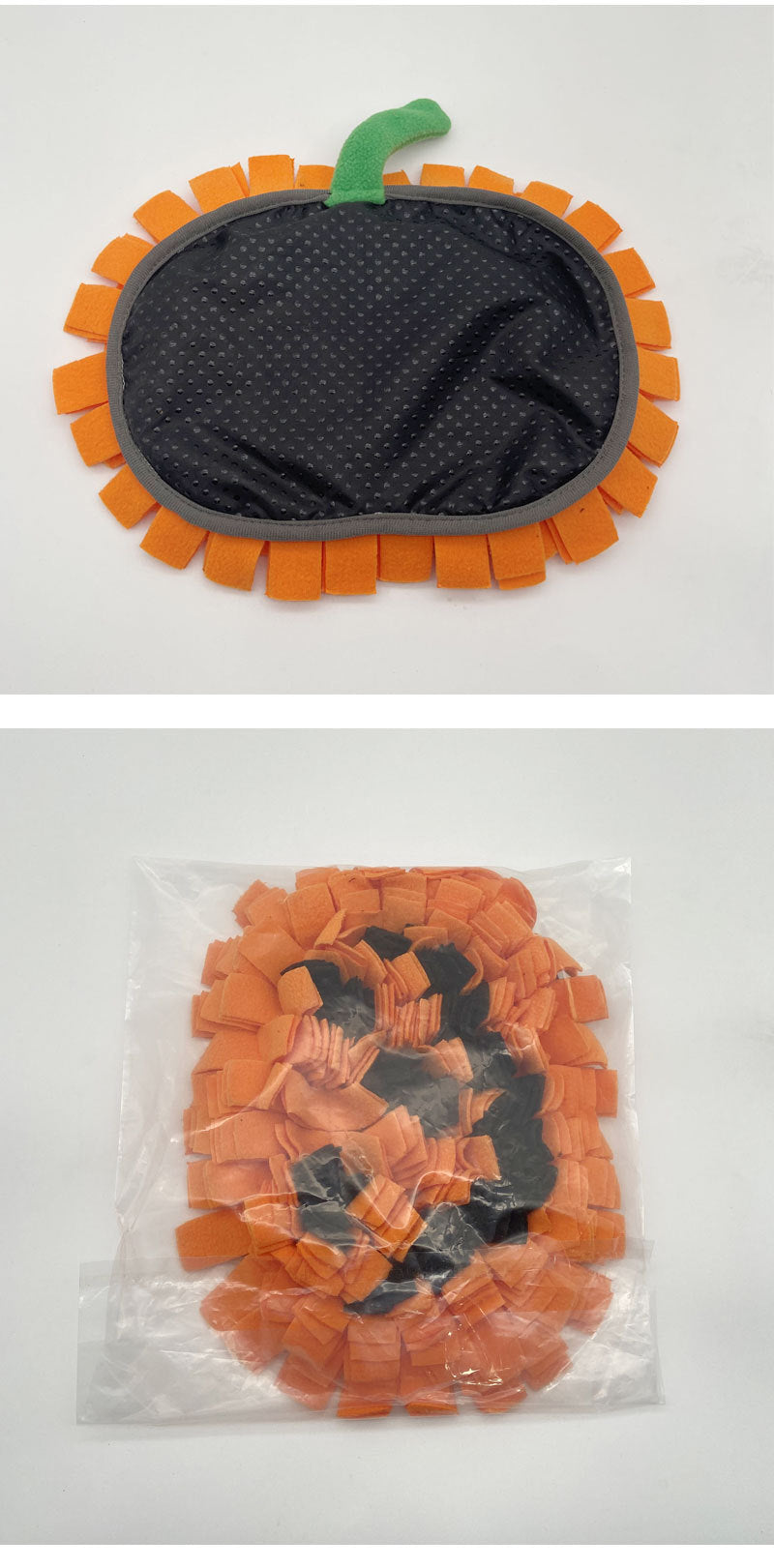 Pet Sniffing Mat Pumpkin Dog Sniffing Mat Festive Pumpkin Fur Mat Anti-choking Slow Food Training Mat