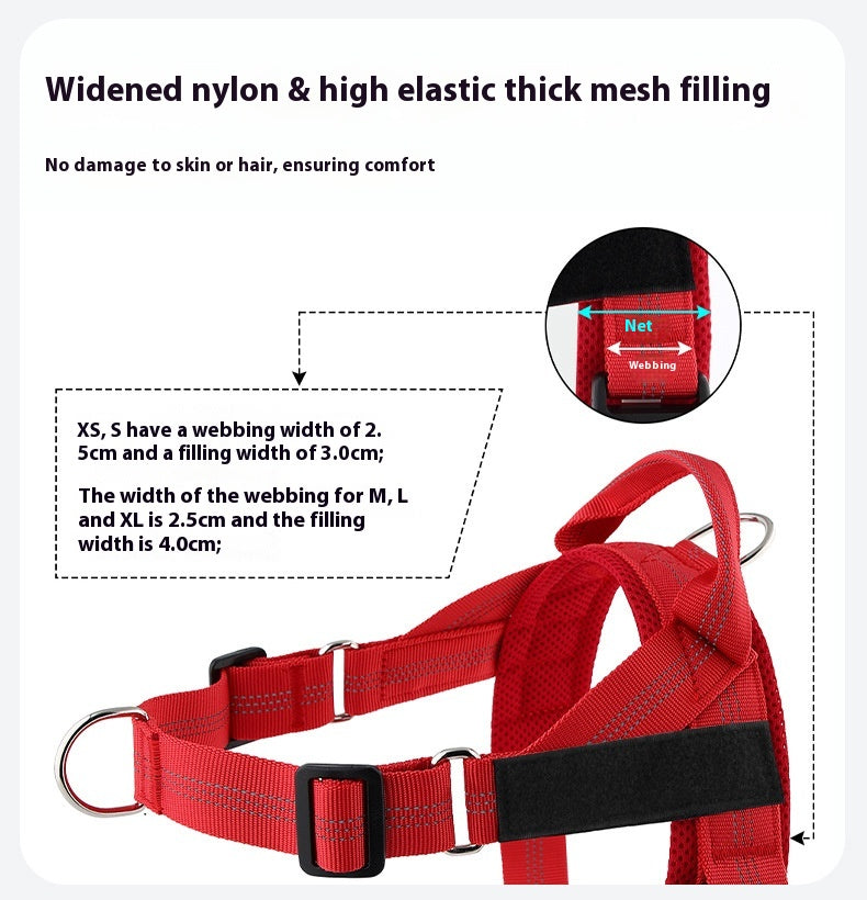 Easy-to-cover Lightweight Dog Breast Strap Hand Holding Rope