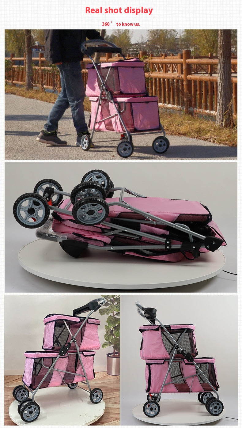 Lightweight Folding Small Pet Stroller