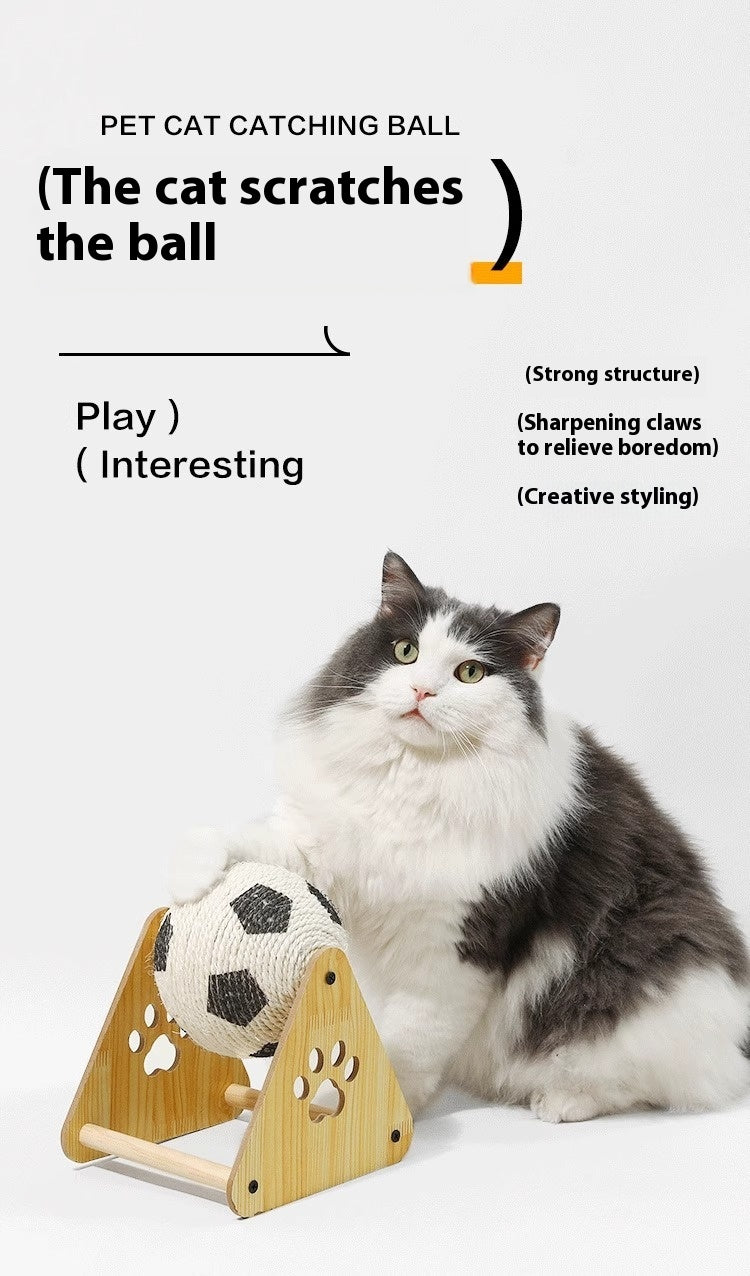 Vertical Wooden Grounder Cat Scratch Board Wear-resistant No Dandruff