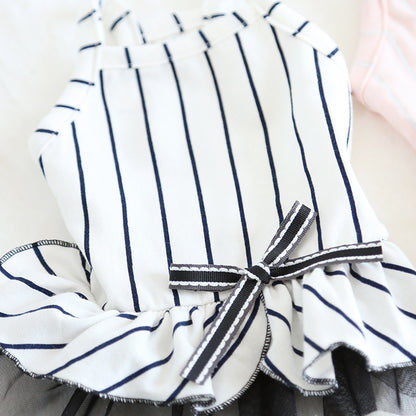 Pet striped dress