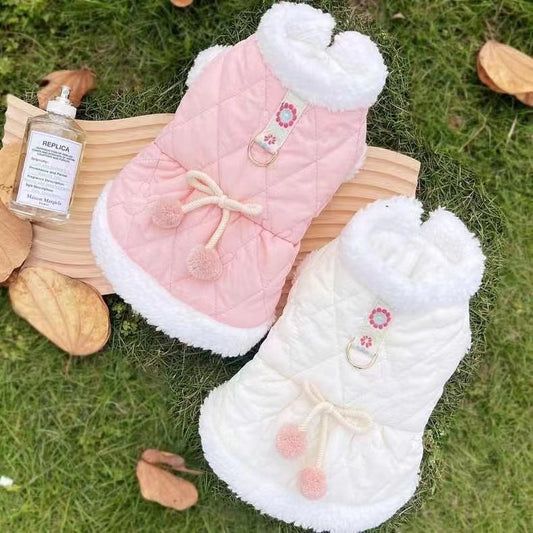Pet Plush Warm Autumn And Winter Cotton Padded Clothes