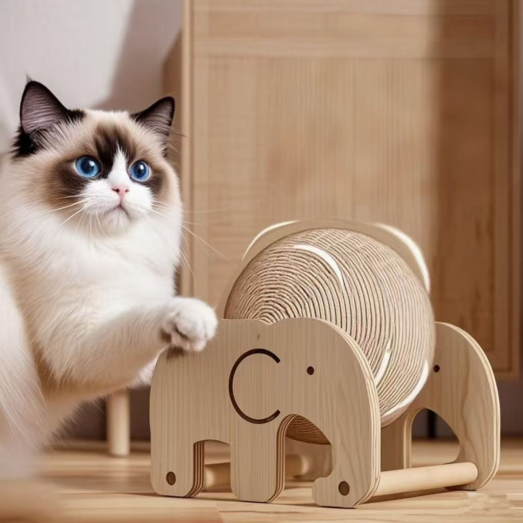 Cat Scratching Ball Roller Vertical Scratching Post Wear-Resistant Toy