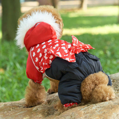 Four-legged Pet Dog Thickened Winter Clothes