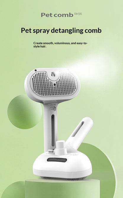 Pet Spray Comb Pin Brush Cat Grooming Comb For Removing Fur And Detangling Knots