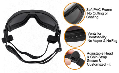 Stylish Windproof Dog Sunglasses Handsome Pet Goggles For Large  Medium Breeds With Sun Protection Anti Fog & Adjustable Strap For Driving Swimming Surfing