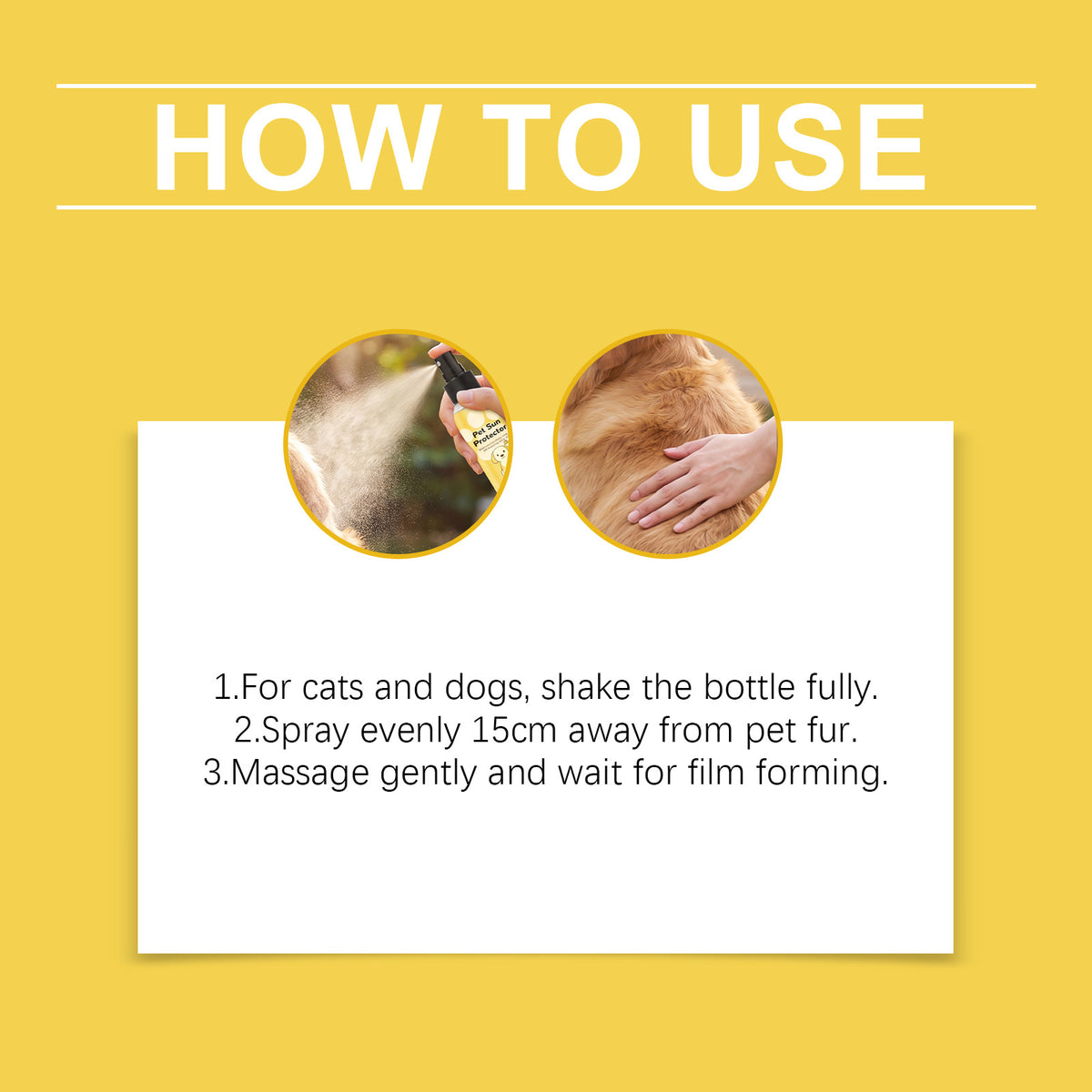 Pet Protective Spray For Summer Outdoor Use, Refreshing And Non-Sticky For Cat And Dog Fur, Comfortable Care, Gentle And Convenient Spray