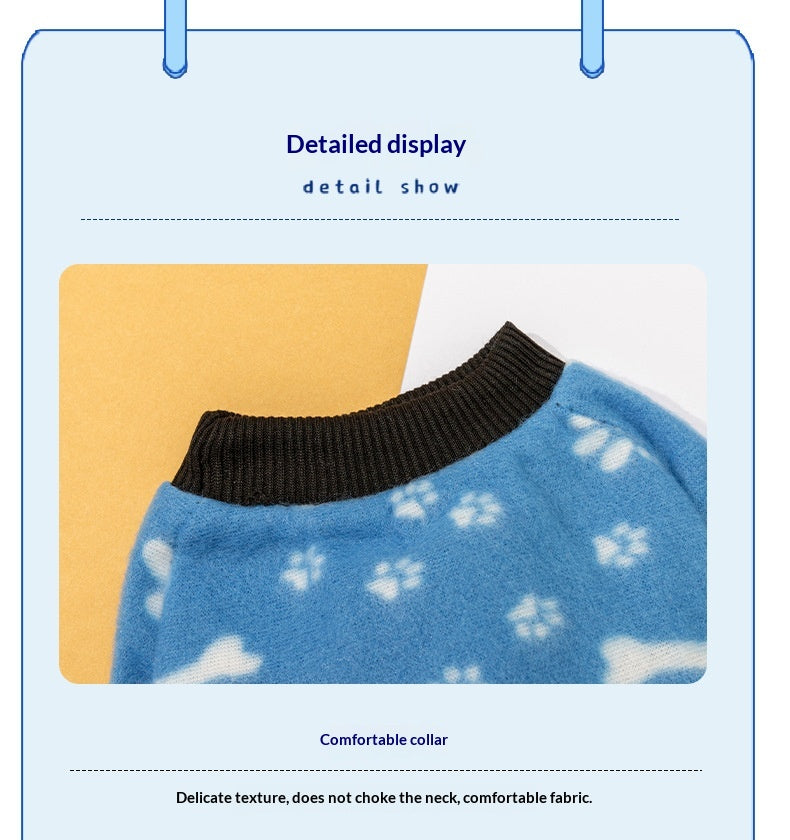 Dog AutumnWinter Shaggy Fleece Sweatshirt Pet Clothes