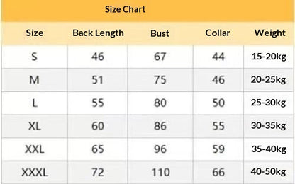 Thick Warm Arctic Fleece Winter Coat For Large Dogs