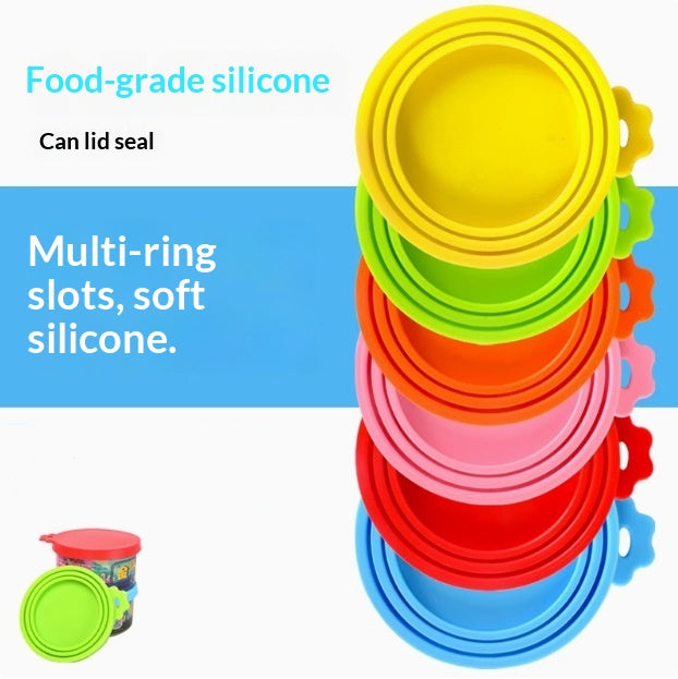 Silicone Food Cover Airtight Lid For Cat Food