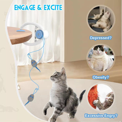 Sound Making Bird Cat Teaser Toy
