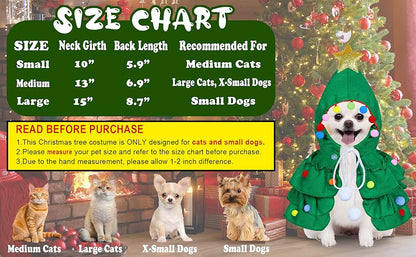 Cat Christmas Outfit Cat Kitten Christmas Clothes Cat Christmas Tree Costume With Star Ornament For Cats Kittens Pets