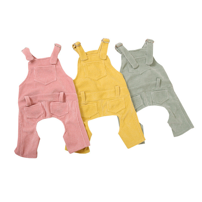 Dogpug Hanbae Fleece Bib Pants - Pet Clothing