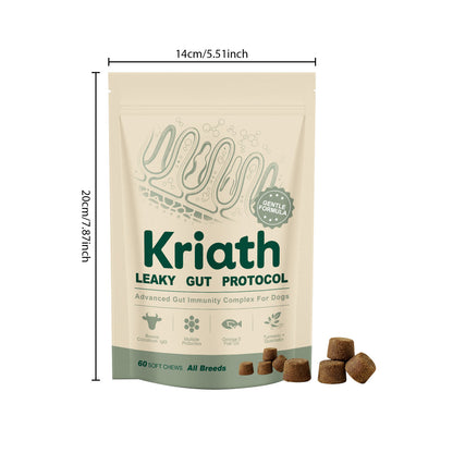 Kriath Dog Intestinal Care Complex Supplement For Nutritional Support, Softening Hair, Daily Protection, And Convenient Feeding