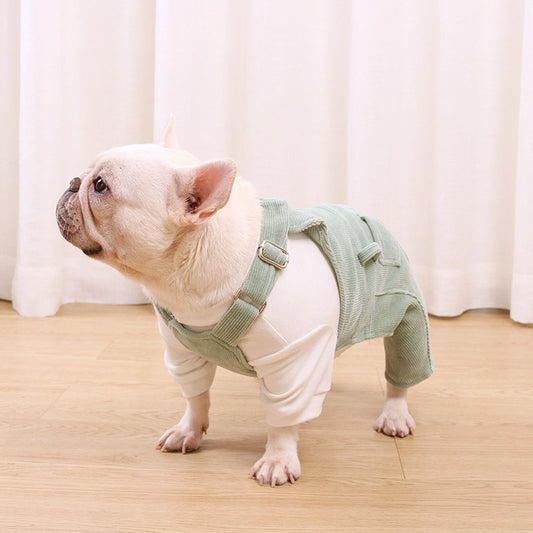 Dogpug Hanbae Fleece Bib Pants - Pet Clothing