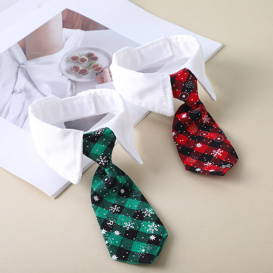 Pet Tie Saliva Towel British Style Gentleman