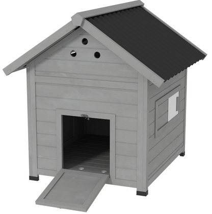 Wooden Pet House With Openable Roof & Double Doors
