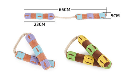 Pet Snuffle Toys Dog Sniffing Toy Slow Feeding Mat Nunchaku Puppy Playing Washable Interactive Puzzle Pet Playing Sounding Pad