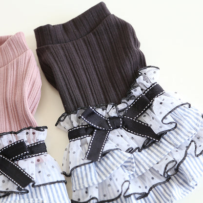 Polka Dot Lace Cake Dress Pet Clothes