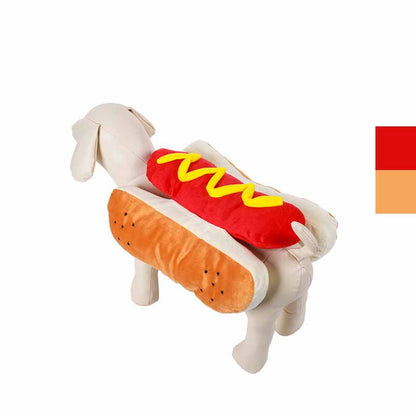 Funny Halloween Costumes for Dogs Puppy Pet Clothing Hot Dog Design Dog Clothes Pet Apparel Dressing Up Cat Party...