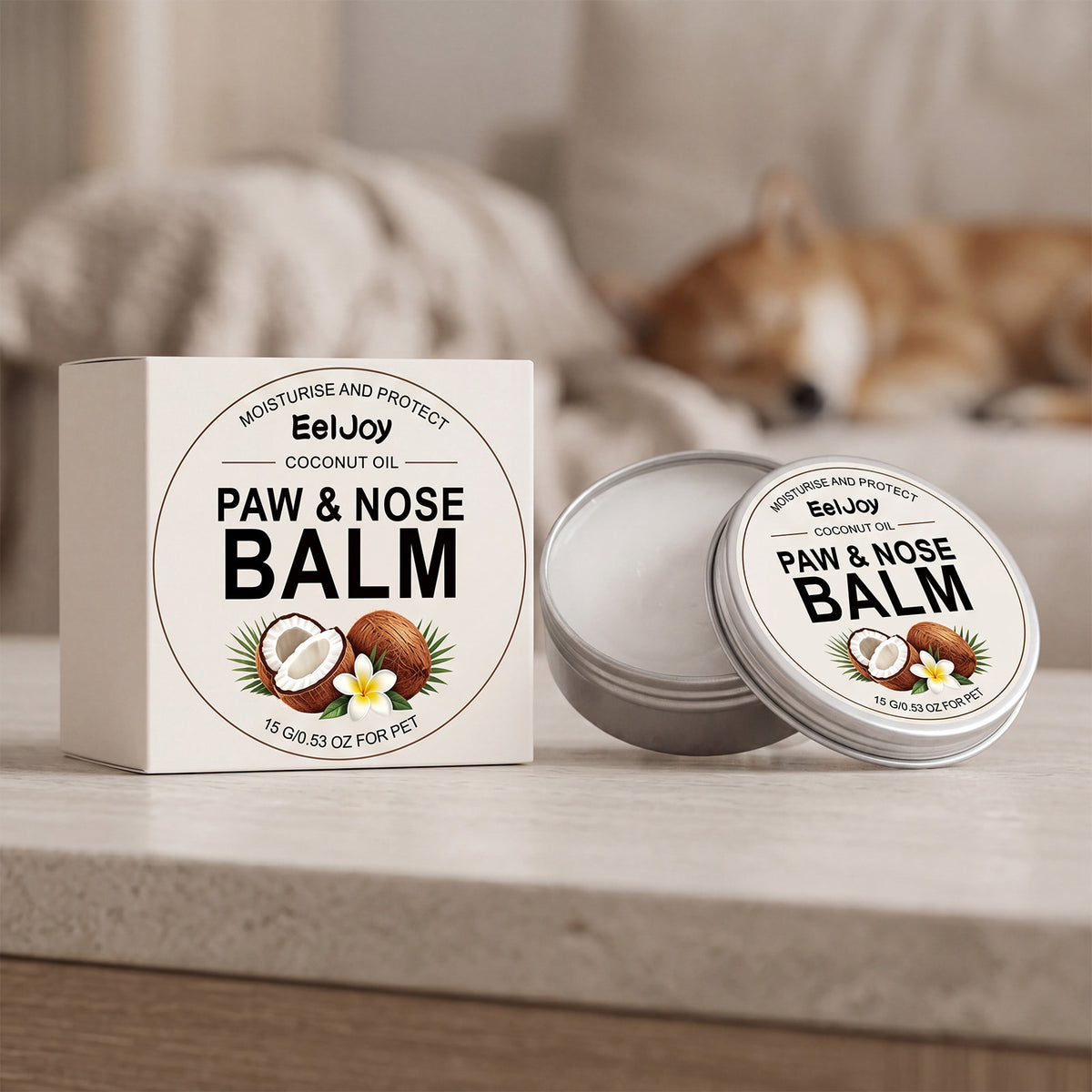 Eeljoy Pet Paw And Nose Care Wax Pet Paw And Nose Moisturizing And Nourishing Cream For Daily Dry And Cracked Care