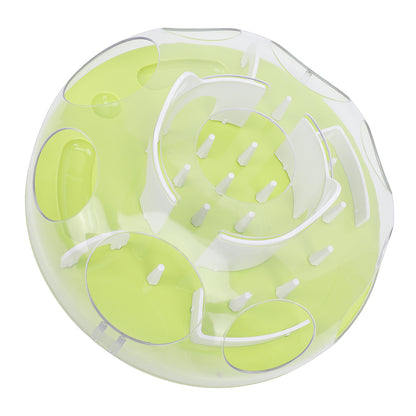 Interactive Cat Puzzle Feeder Funny Cat Puzzle Food Dispenser Enrichment Toy For Pets Play And Exercise Green