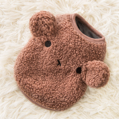 Bear Vest Pet Teddy Cat Warm In Winter And Autumn