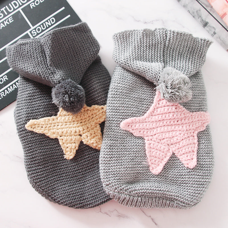Small Padded Warm Sweater - Pet Clothing