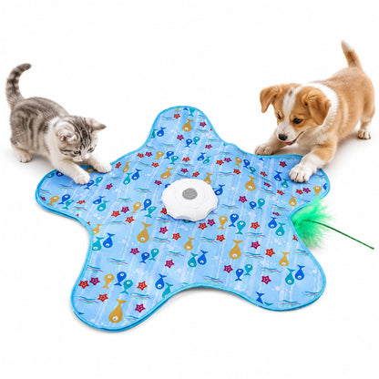 Teasing UFO Dog Toy, Rechargeable Automatic Dog Toy, Cat Stimulation Toys For Indoor Cats Dogs Puppy