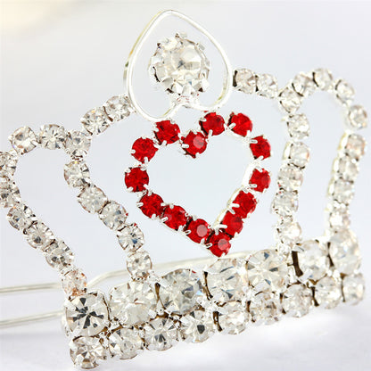Rhinestone Small Crown Barrettes Dogs And Cats Supplies