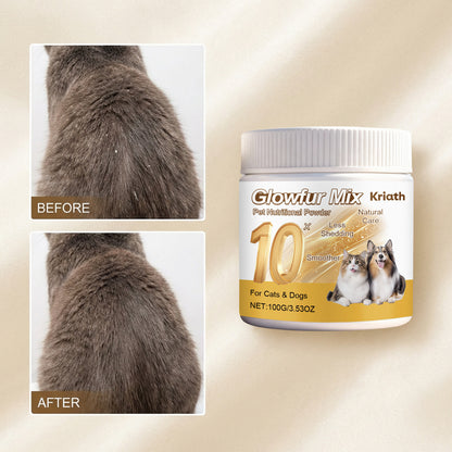 Kriath Pet Skin And Hair Care Nutritional Powder Daily Care Powder For Soft And Shiny Pet Hair