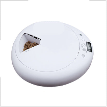 Pet Six-Hole Smart Timing Feeder Dog Timing Quantitative Voice Reminder Cat Automatic Feeder