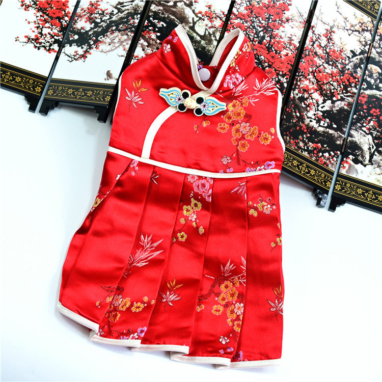 Pet Dog Clothes Cat Clothes Teddy Dog Clothes New Spring, Summer And Autumn Dress