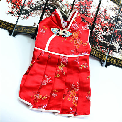 Pet Dog Clothes Cat Clothes Teddy Dog Clothes New Spring, Summer And Autumn Dress