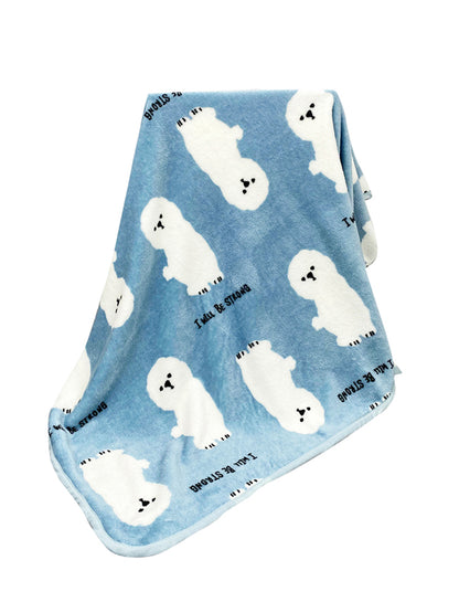 Pet Quilt Warm Blanket Coral Fleece Antifreeze Autumn And Winter Pets