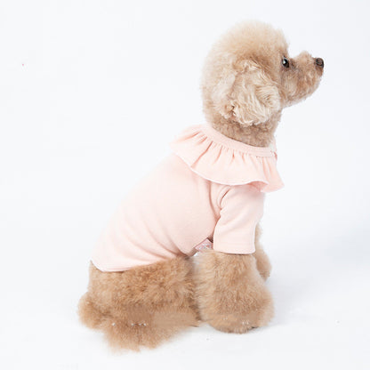 Only Pet Town Autumn And Winter New Pet Clothes Thickened Color Long-sleeved Inner With A Base And Inner Dog Clothes
