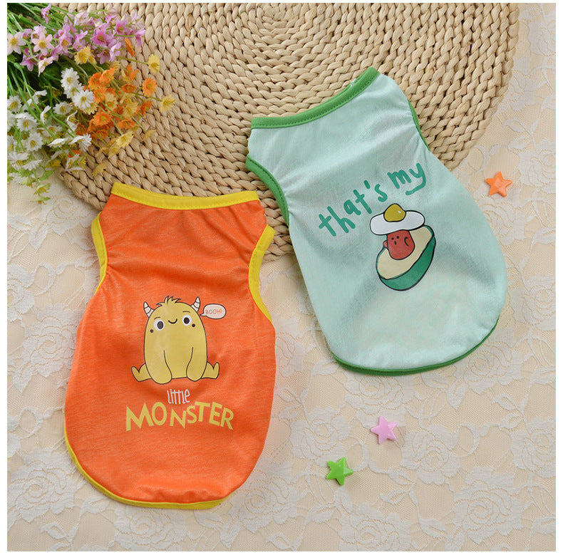 Pet Vest Ice Silk Small Dog Clothes New