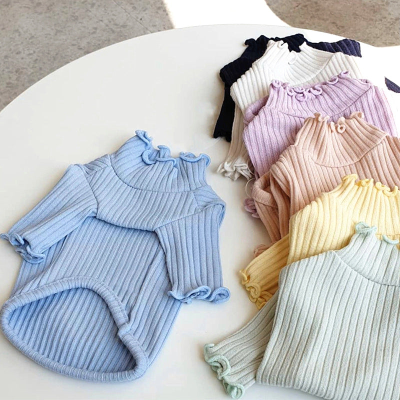 Puppy Clothes Bottoming Thin Knitted Sweater