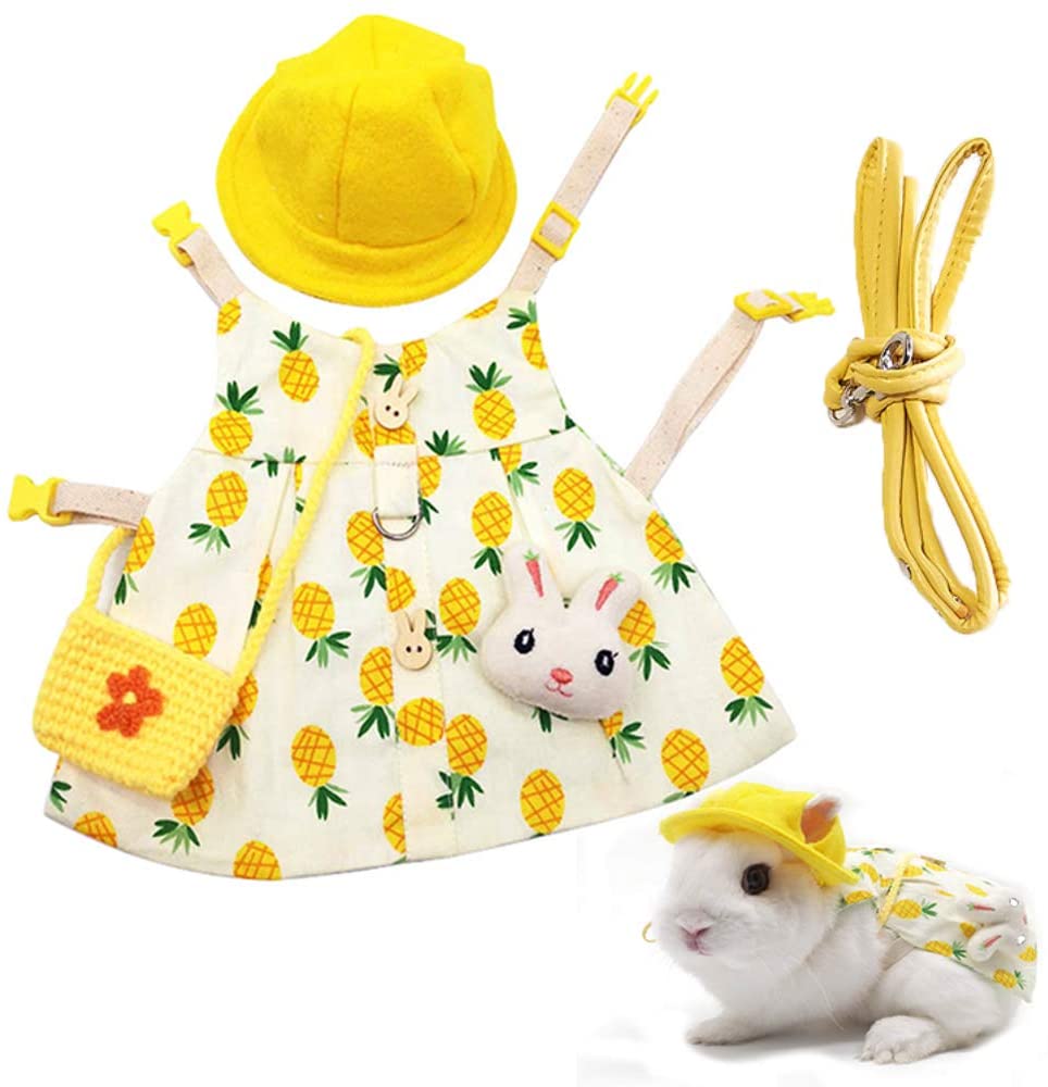 Pet Rabbit Traction Rope Cute Vest Skirt Clothing Supplies