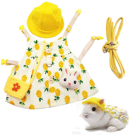 Pet Rabbit Traction Rope Cute Vest Skirt Clothing Supplies