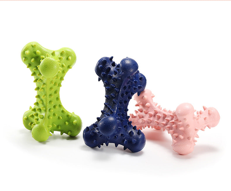 Bite-resistant piercing bone dog bite toy