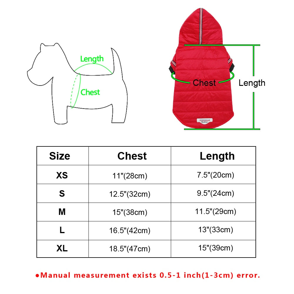 Pet clothes, autumn and winter cotton jacket, small dog