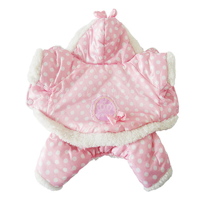 Polka Dot Cotton Jacket Dog Clothes Down Jacket