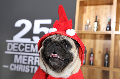 Halloween clothes red Aussie dragon pet clothes